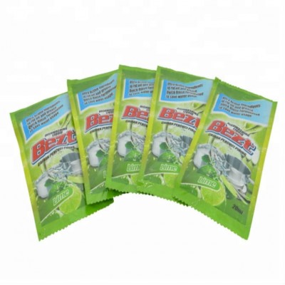 20ml Bezt Dishwashing Liquid Sachet Package with Lemon or Lime